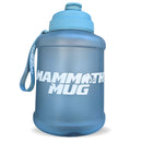Mammoth Mug Blue Raspberry 2.5L — electric blue gym water bottle