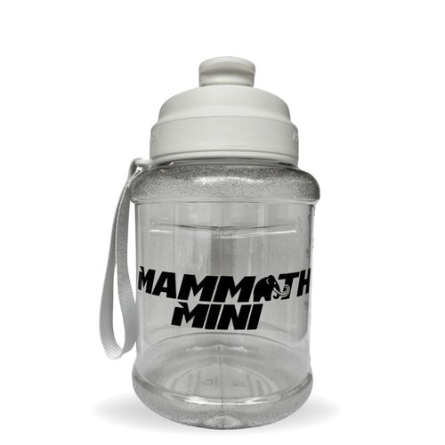 Mammoth Mini 1.5L water bottle in Crystal Clear - front view - Canadian hydration brand