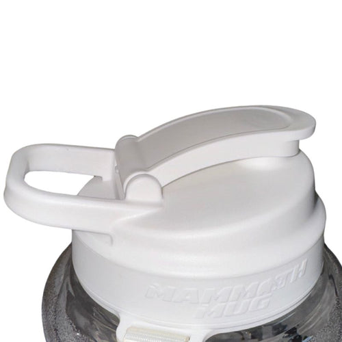 Mammoth Mini 1.5L water bottle in Crystal Clear - lid detail