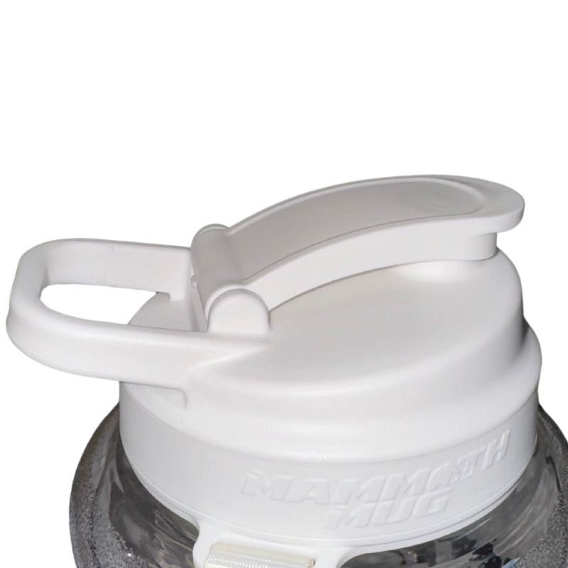 Mammoth Mini 1.5L water bottle in Crystal Clear - lid detail