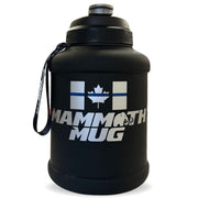 Mammoth Mug 2.5L water bottle in First Responder Blue Line - front view - Canadian hydration brand