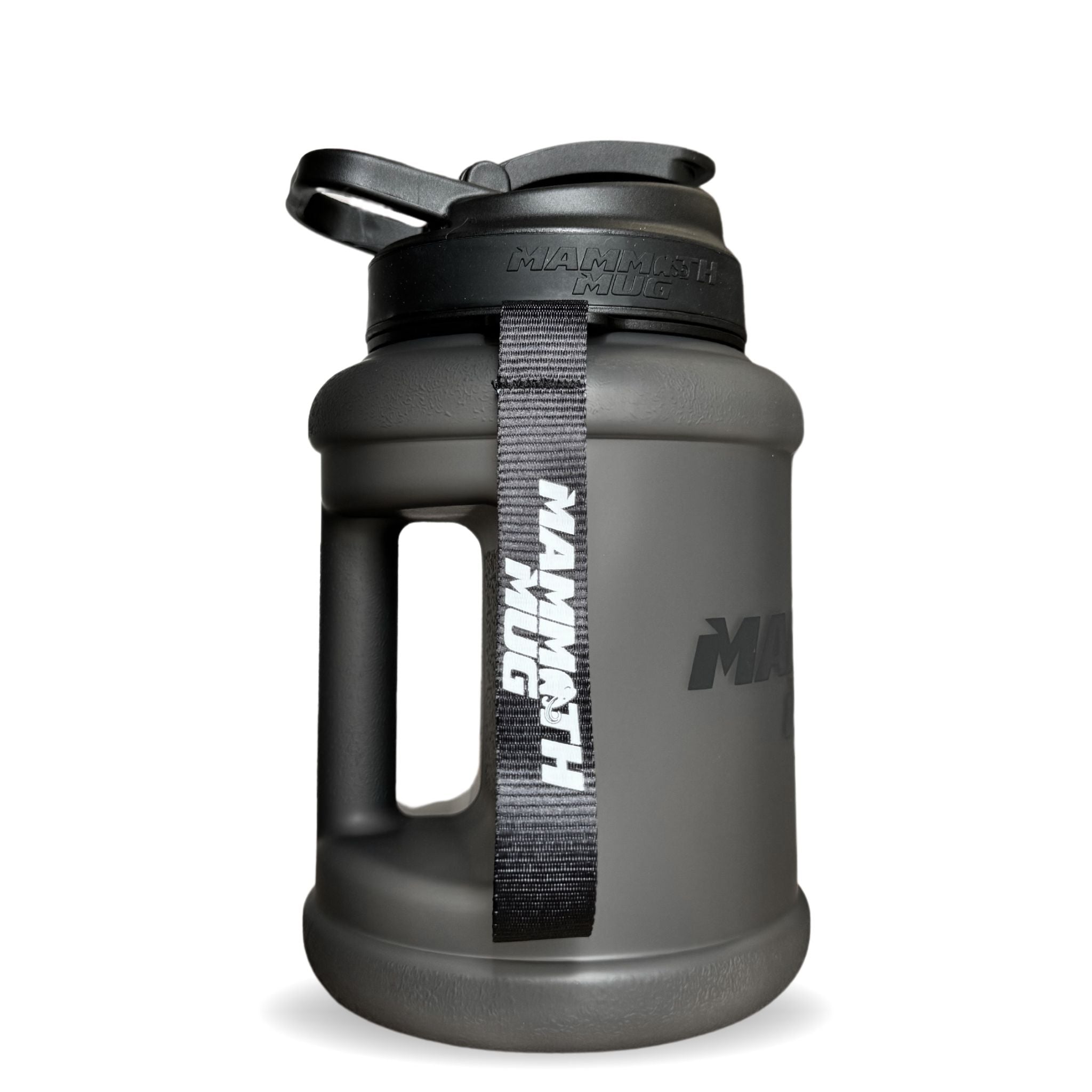 Mammoth Mini 1.5L water bottle in Frosted Black - side view