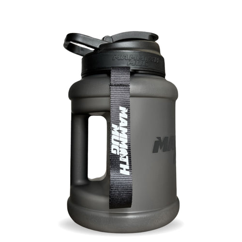 Mammoth Mini 1.5L water bottle in Frosted Black - side view