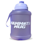 Mammoth Mug 2.5L water bottle in Frosted Violet - front view - Canadian hydration brand
