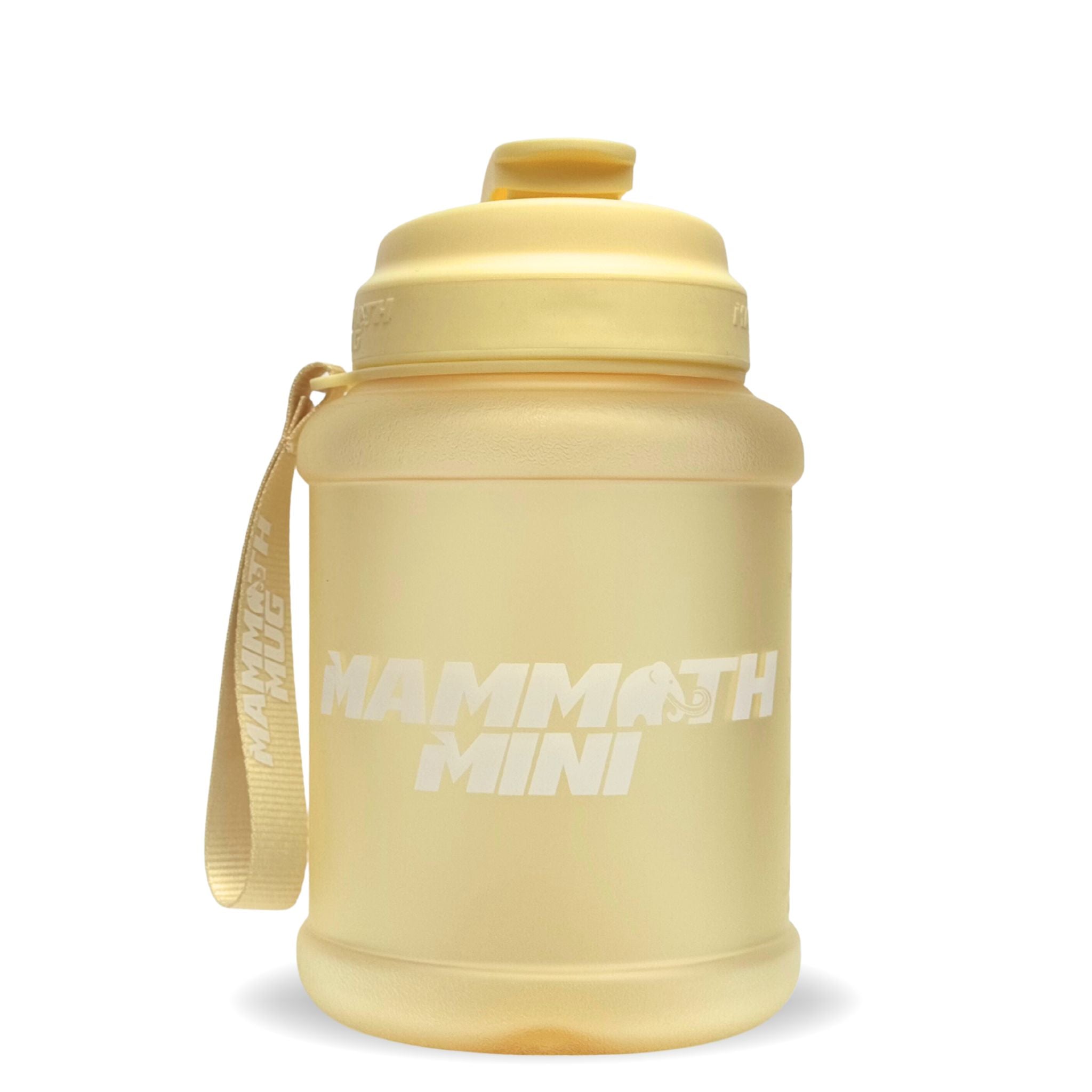 Mammoth Mini 1.5L water bottle in Lemonade - front view - Canadian hydration brand