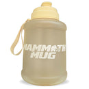 Mammoth Mug 2.5L water bottle in Lemonade - front view - Canadian hydration brand