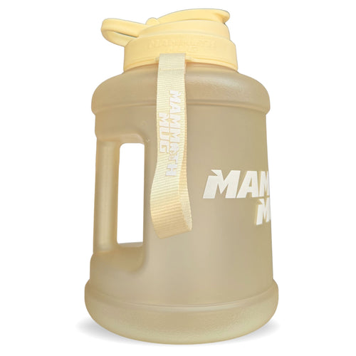 Mammoth Mug 2.5L water bottle in Lemonade - side view