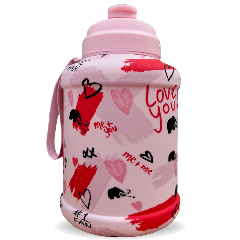 Mammoth Mug 2.5L water bottle in LOVEMUG - front view