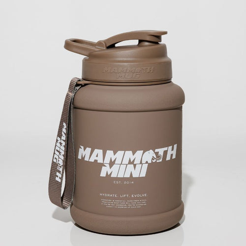 Mammoth Mini 1.5L water bottle in Fawn - front view - Canadian hydration brand