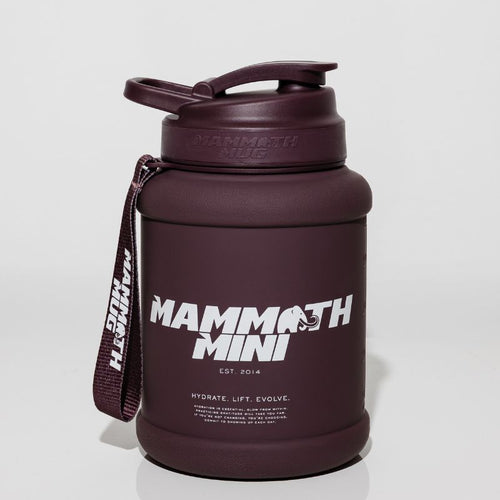 Mammoth Mini 1.5L water bottle in Plum - front view - Canadian hydration brand