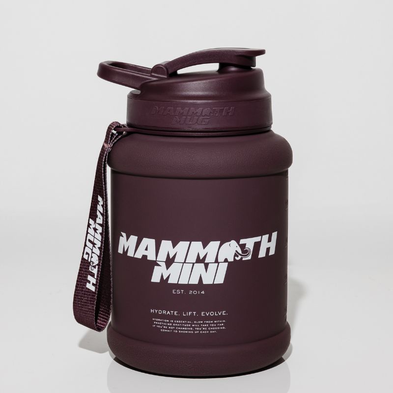 Mammoth Mini 1.5L water bottle in Plum - front view - Canadian hydration brand
