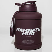 Mammoth Mug 2.5L water bottle in Plum - front view - Canadian hydration brand