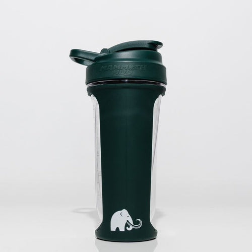 Mammoth MXR shaker bottle in Evergreen - side view