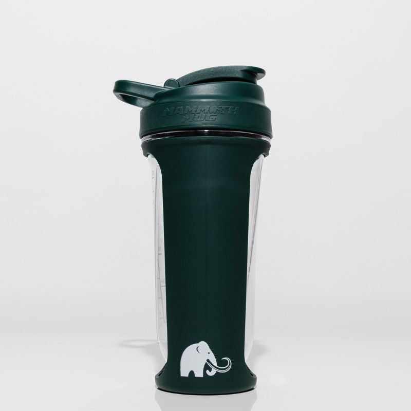 Mammoth MXR shaker bottle in Evergreen - side view