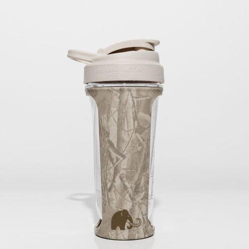Mammoth MXR shaker bottle in Frostwood - side view - Canadian hydration brand