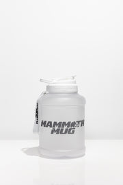 Mammoth Mug 2.5L water bottle in Frosted White - side view