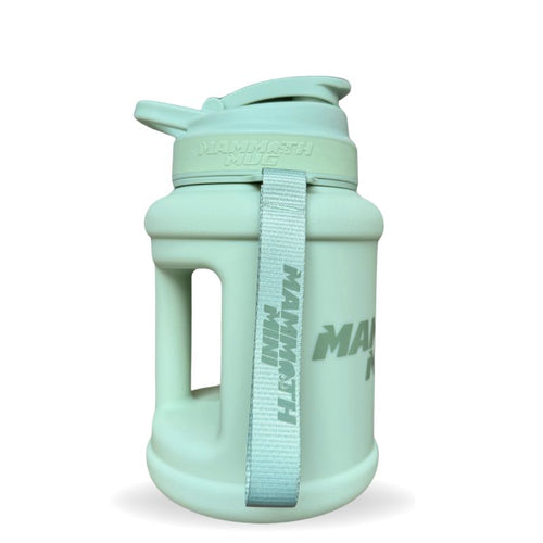 Mammoth Mini 1.5L water bottle in Matte Aloe - side view