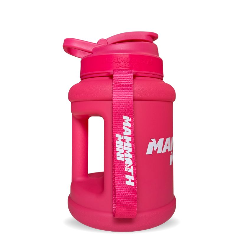 Mammoth Mini 1.5L water bottle in Matte Berry - side view