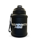Mammoth Mini 1.5L water bottle in Matte Black - front view - Canadian hydration brand