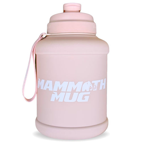 Mammoth Mug 2.5L water bottle in Matte Blush - front view - Canadian hydration brand