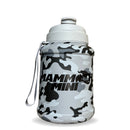 Mammoth Mini 1.5L water bottle in Matte Grey Camo - front view - Canadian hydration brand