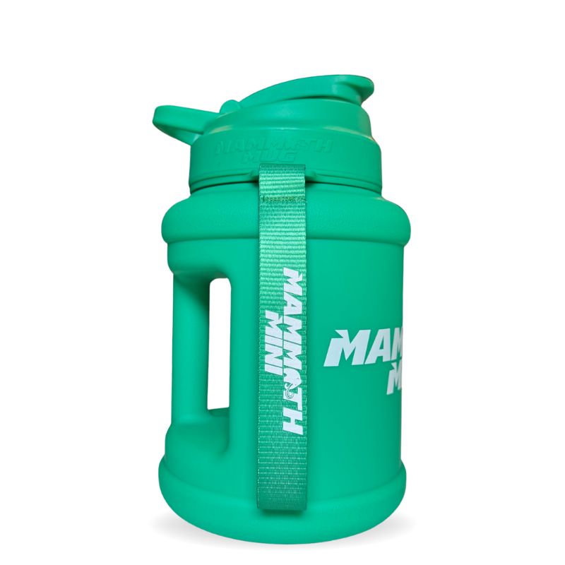 Mammoth Mini 1.5L water bottle in Matte Mint - side view