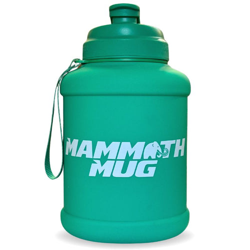Mammoth Mug 2.5L water bottle in Matte Mint - front view - Canadian hydration brand