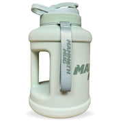 Mammoth Mug 2.5L water bottle in Matte Aloe - side view
