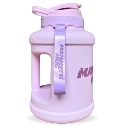 Matte lilac water bottle 2.5L — BPA-free Tritan, wide mouth
