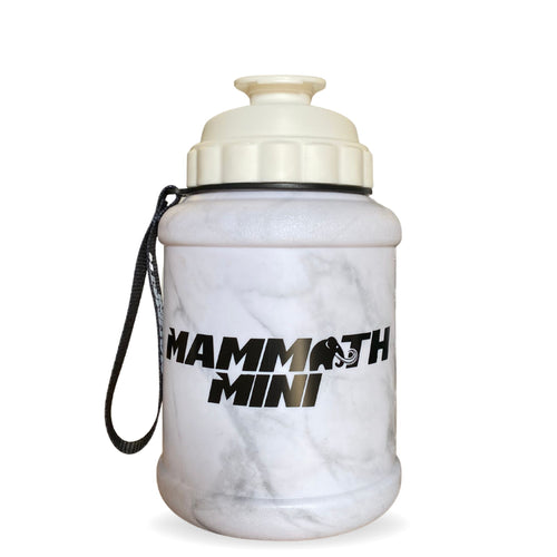Mammoth Mini 1.5L water bottle in Matte Marble - front view - Canadian hydration brand