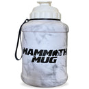 Mammoth Mug 2.5L water bottle in Matte Marble - front view - Canadian hydration brand