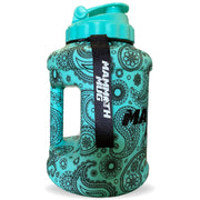 Mammoth Mug 2.5L water bottle in Matte Tiffany Paisley - side view