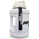 Mammoth Mug 2.5L water bottle in Matte White - side view