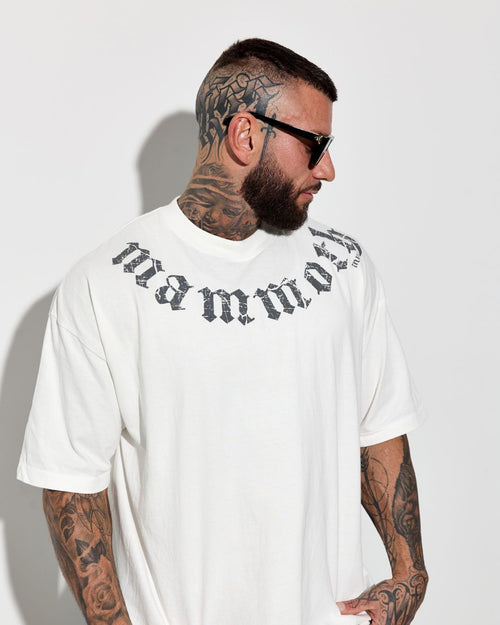 Mammoth Mug t-shirt in shirt - Off White - front view - Canadian hydration brand