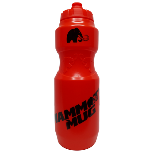 Mammoth Squeeze water bottle in Red - front view - Canadian hydration brand