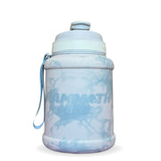 Mammoth Mini 1.5L water bottle in Tie-Dye Sky - front view - Canadian hydration brand