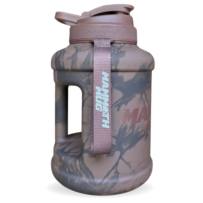 Mammoth Mug 2.5L water bottle in Tie-Dye Chocolate - side view