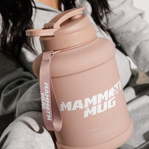 Mammoth Mug 2.5L water bottle in Clay - side view