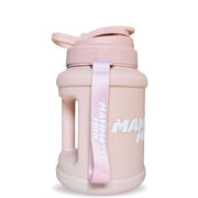 Matte blush pink water bottle 1.5L — BPA-free Tritan, wide mouth