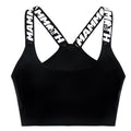 Mammoth Plain Black Sports Bra