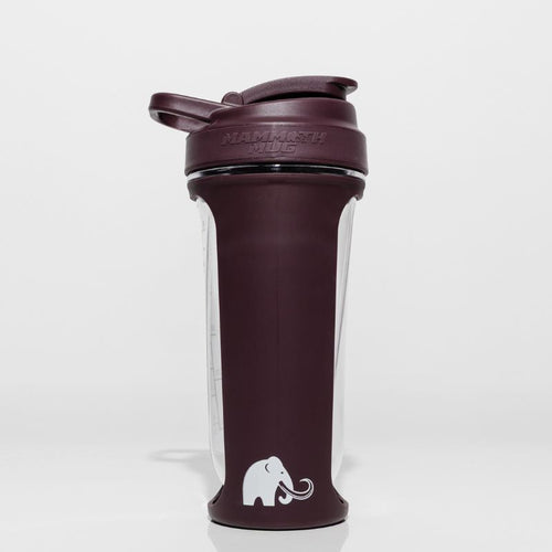 Mammoth MXR shaker bottle in Plum - side view