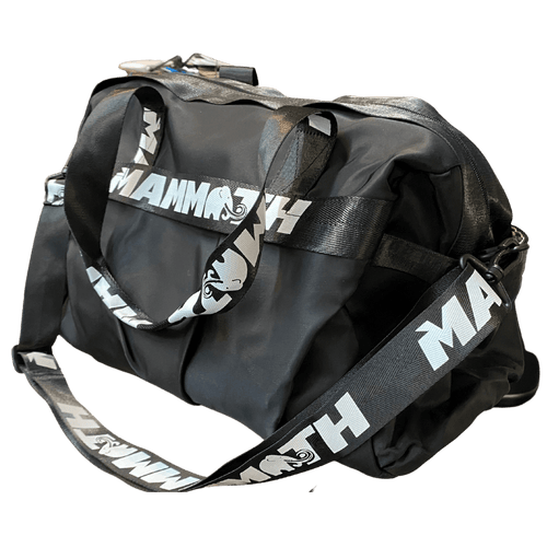 Mammoth Mug duffle bag in Jet Black - front view - Canadian hydration brand