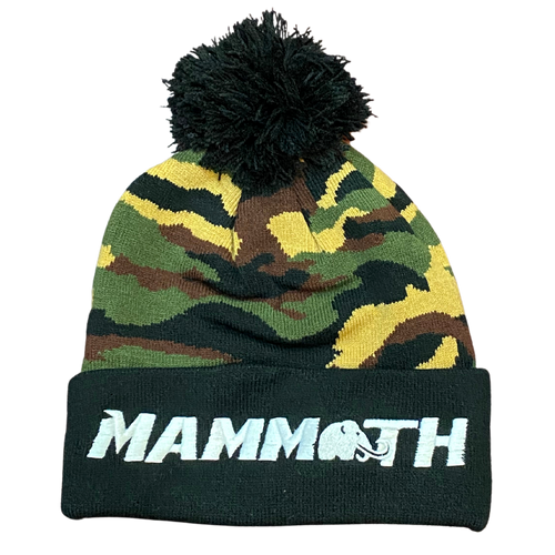 Mammoth Mug beanie in Camo - front view - Canadian hydration brand