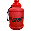 Mammoth Mug 2.5L water bottle in Frosted Red - front view - Canadian hydration brand