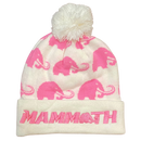 Mammoth Mug beanie in Pink & White - front view - Canadian hydration brand