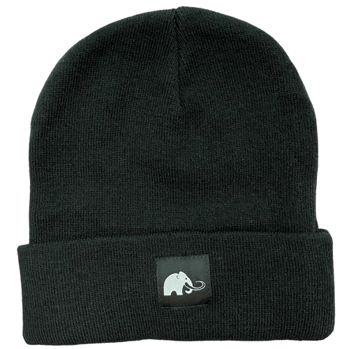 Mammoth Mug beanie in Black Stitched Mammoth - front view - Canadian hydration brand