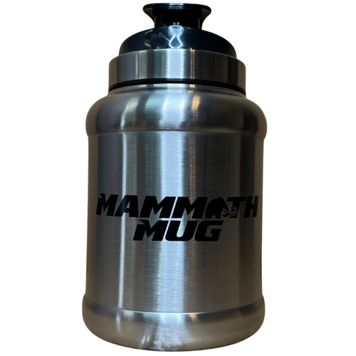 Mammoth Mini 1.5L water bottle in Stainless - front view - Canadian hydration brand