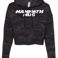 Mammoth Crop Hoodie - Camo Black