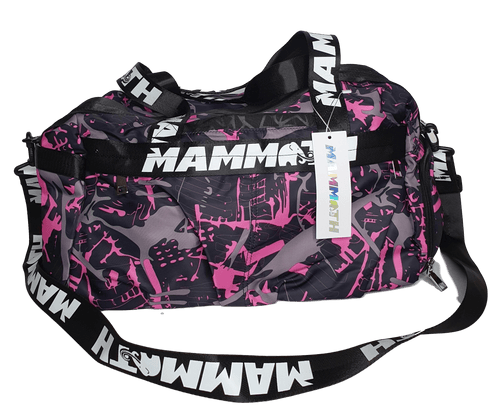 Mammoth Mug duffle bag in Paint Splatter - front view - Canadian hydration brand